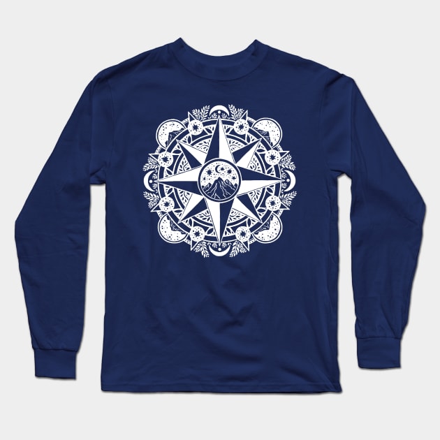 Stargazing Etnical Long Sleeve T-Shirt by Thinkerman